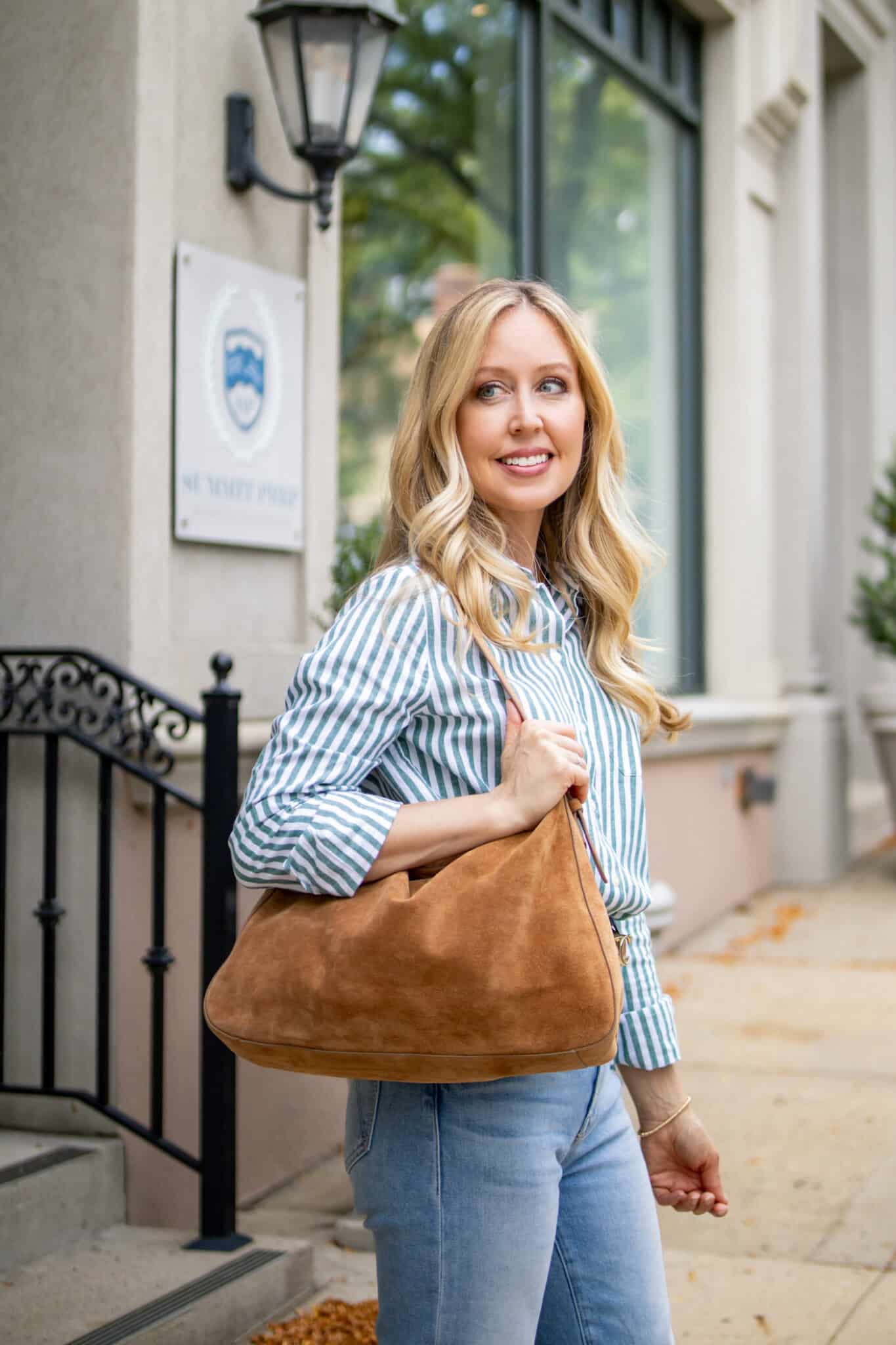 Striped Jersey Shirt Dress - Effortless Everyday Style